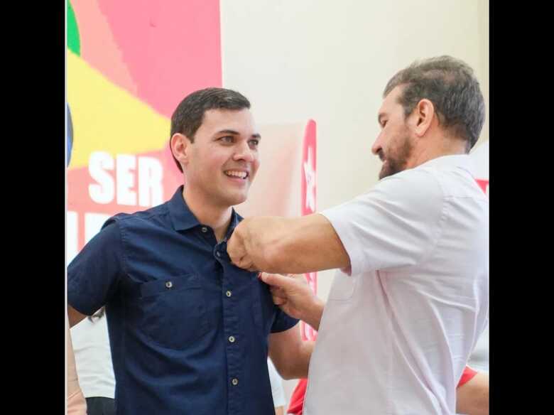 Luso Queiroz e o deputado Pedro Kemp