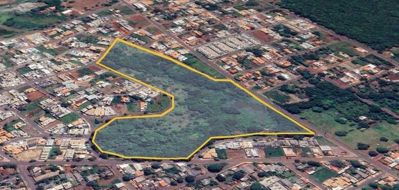 Área da proposta da região Norte