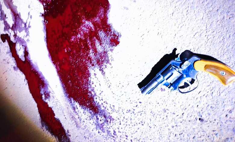 Arma usada pelo suspeito