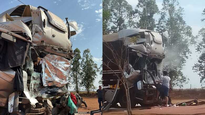 O acidente aconteceu na tarde de hoje