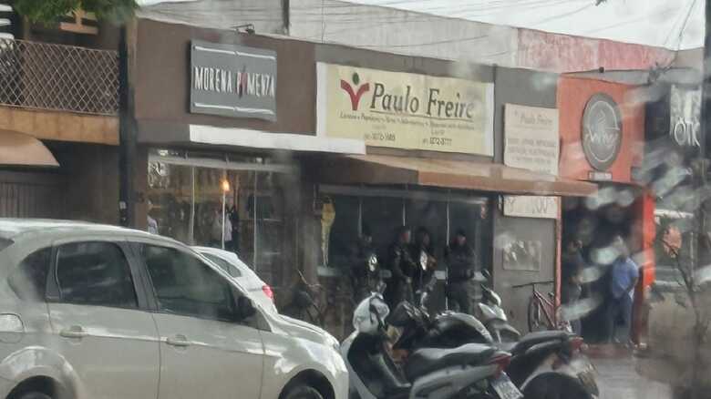 Batalhão de Choque presta apoio na operação