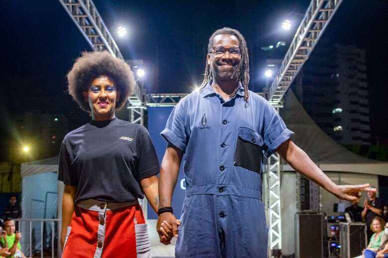 Fábio Castro em desfile de moda com sua marca Touché