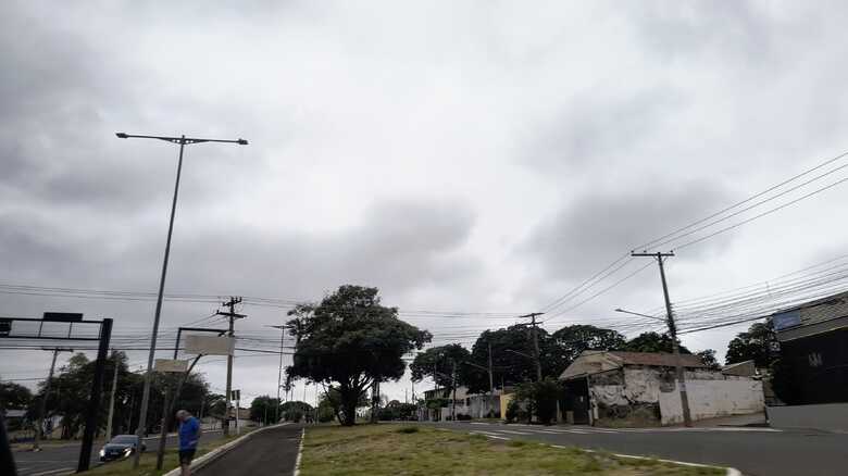 Céu de Campo Grande bastante nublado