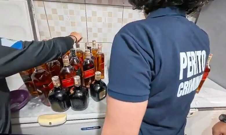 Bebidas alcoólicas apreendidas