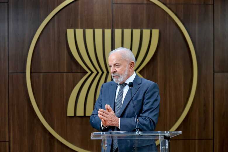 Presidente Lula no encerramento de sua visita à Indonésia