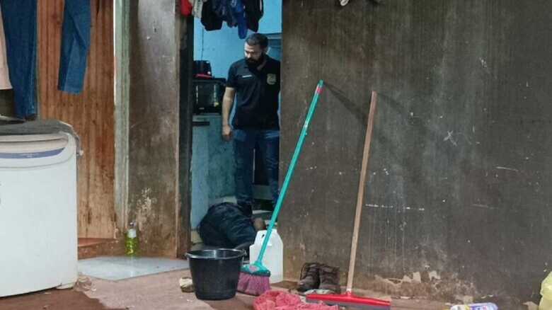 Local onde a vítima foi encontrada