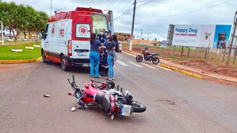 O acidente aconteceu na tarde de ontem