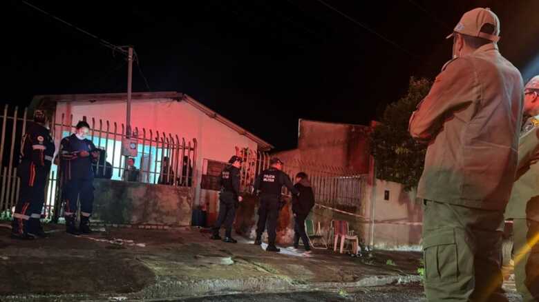 Casa onde aconteceu o crime