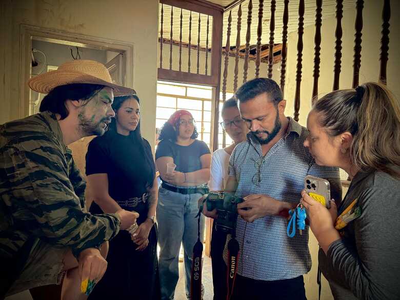 Bastidores da gravação do filme