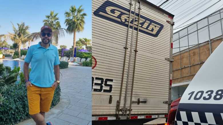 Ele estava dentro do veículo quando o acidente aconteceu