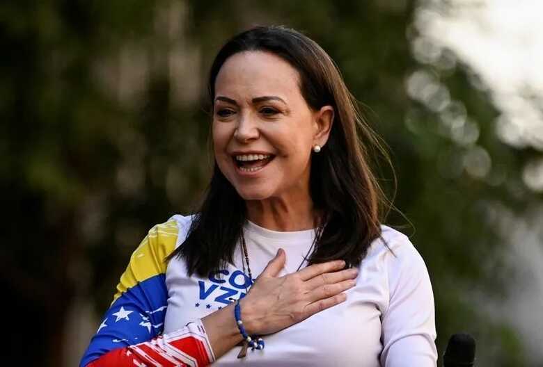 Líder da oposição venezuelana, Maria Corina Machado 