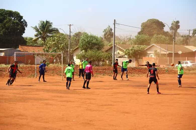 Jogo da Liga Terr&atilde;o 2025 em Nioaque 