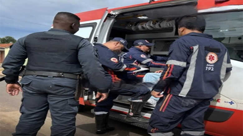 Adolescente foi atendido pelo Samu
