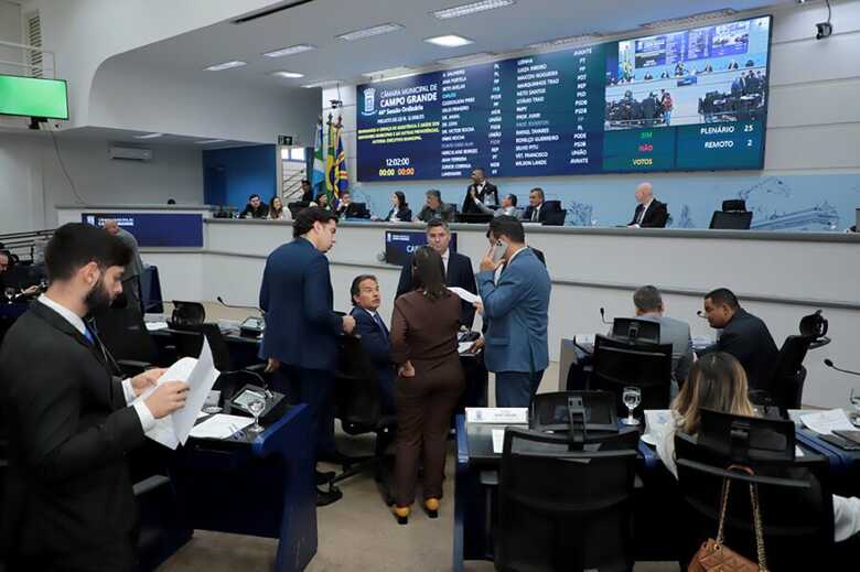 Sessão plenária da Câmara Municipal de CG