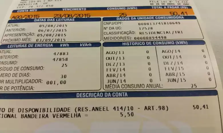  Com isso, o adicional cobrado a cada 100 kWh consumidos cai de R$ 4,46 para R$ 1,885