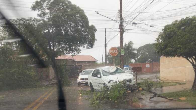 Carro ficou bastante danificado