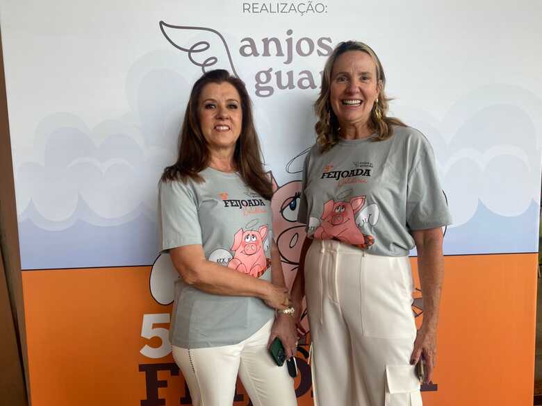 Tete Zahran e Laura Amorim, diretora do conselho da Associação Somos Anjos da Guarda