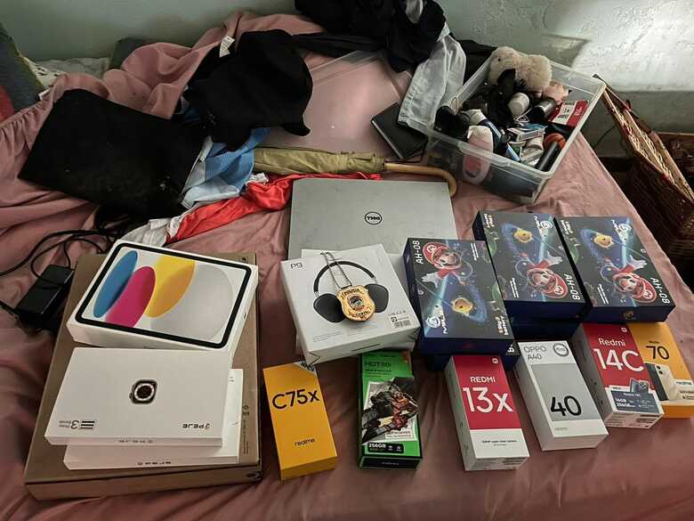 Diversos produtos foram levados