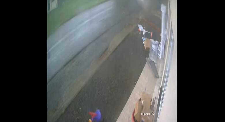 Imagem de câmeras de segurança