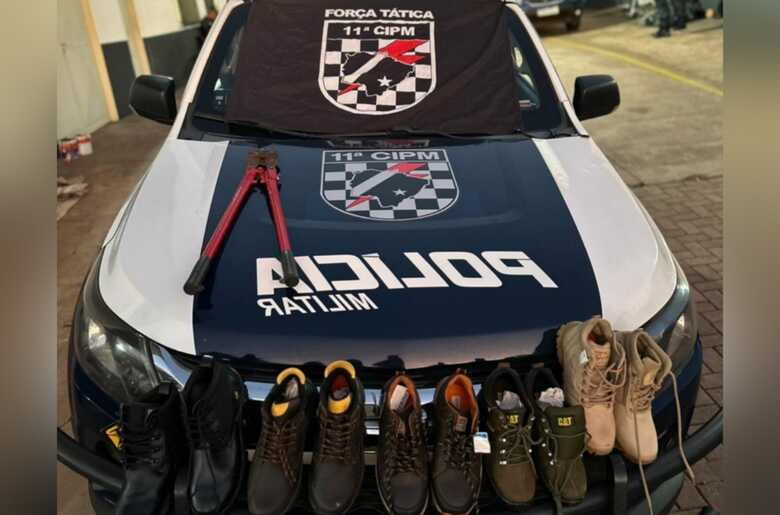 Materiais apreendidos - 