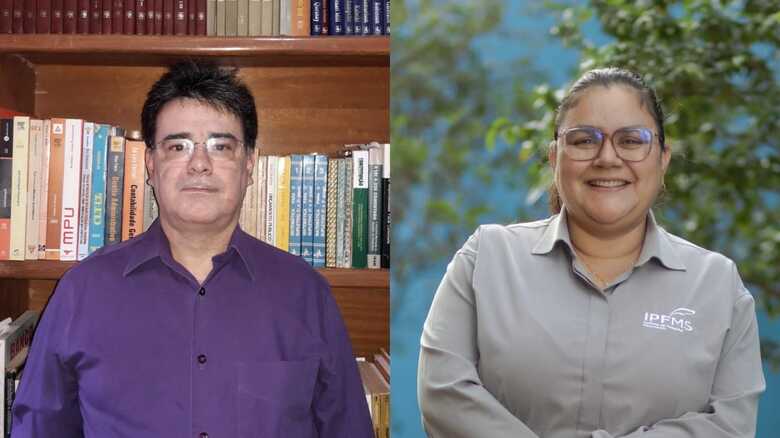 Mestre em Economia Eug&ecirc;nio da Silva Pav&atilde;o e Regiane Ded&eacute; de Oliveira, economista da Fecom&eacute;rcio MS