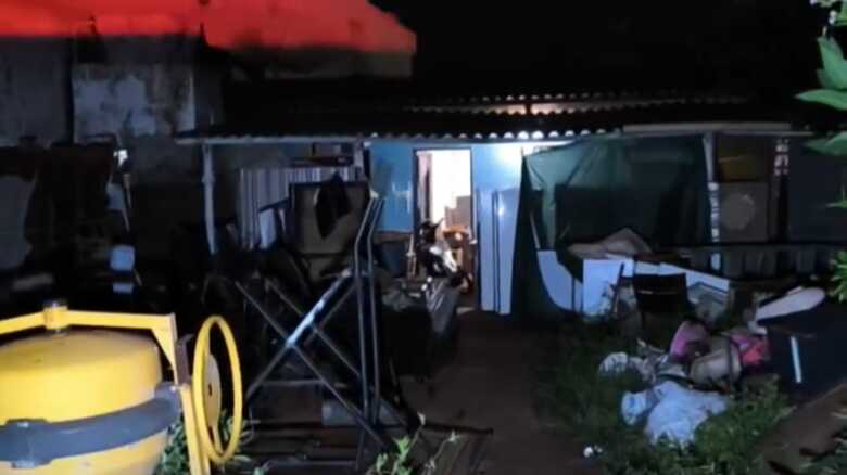 Casa onde aconteceu o feminicídio