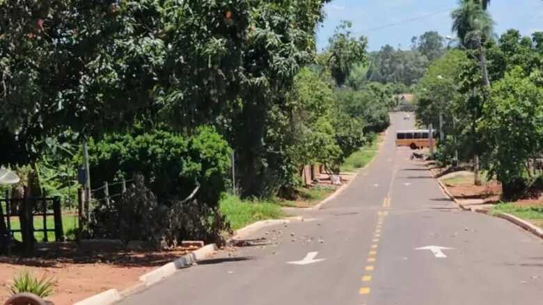 Local onde ataque teria acontecido, em Arapuá
