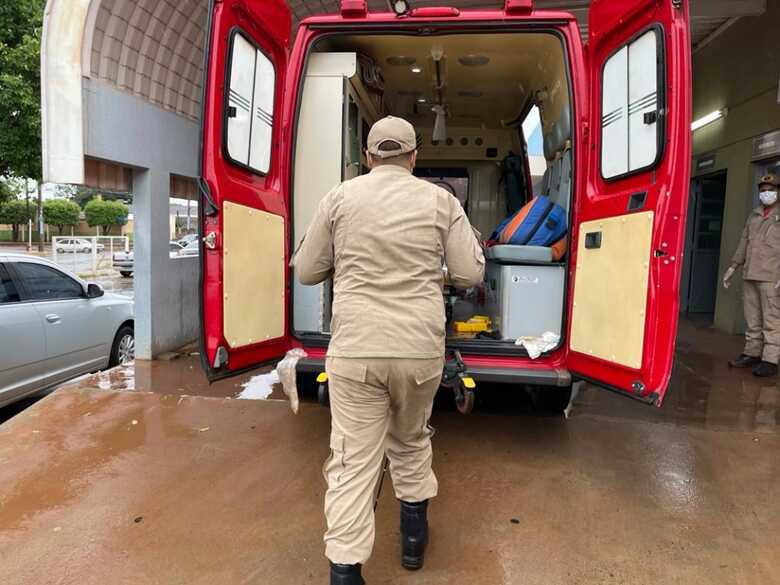 O acidente aconteceu na tarde de hoje