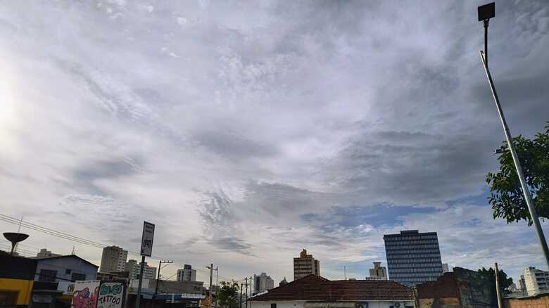 Tempo amanheceu instável