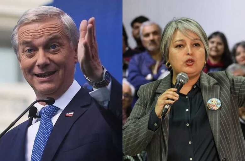 Jos&eacute; Antonio Kast e Jeanette Jara