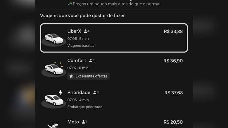 Corridas por aplicativo se tornaram alternativas em meio a greve dos &ocirc;nibus