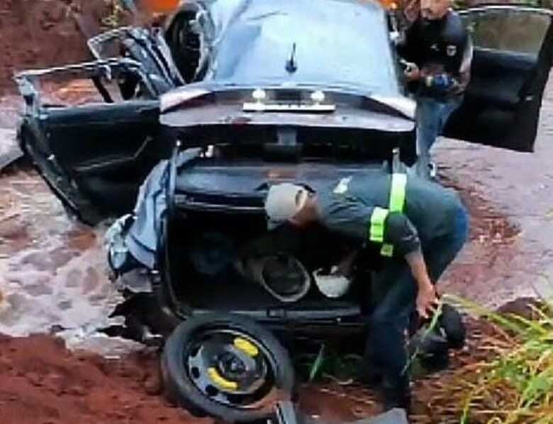 O acidente aconteceu na tarde de segunda