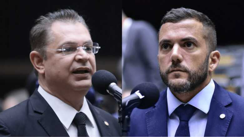 Os deputados federais, S&oacute;stenes Cavalcante e Carlos Jordy