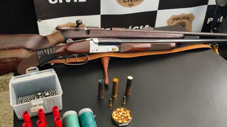 Arma apreendida durante ação