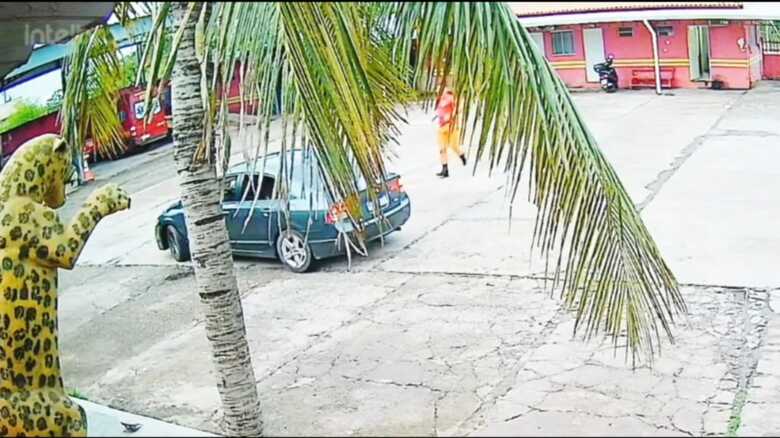 Militar correu para salvar a menina