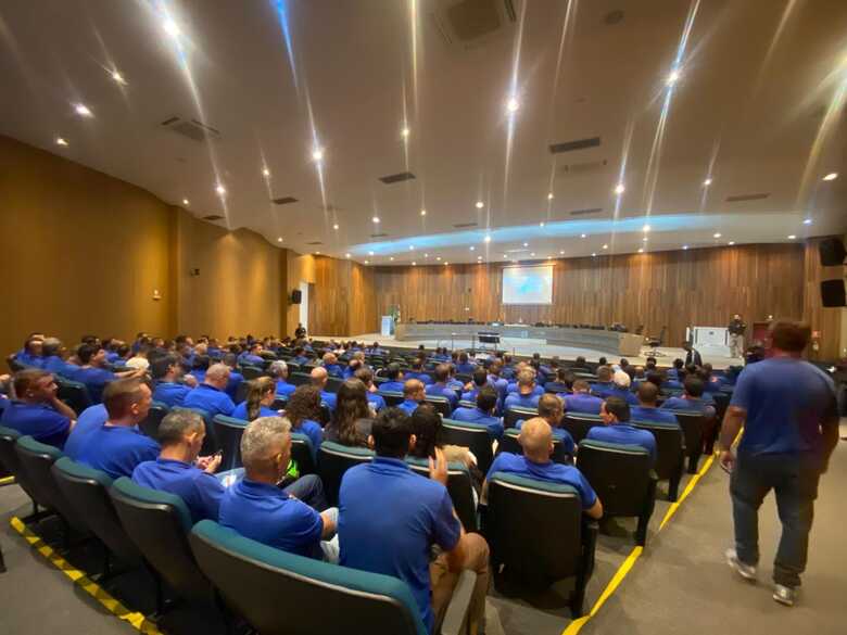 A audi&ecirc;ncia aconteceu na tarde de hoje