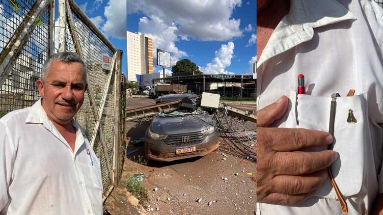 O acidente aconteceu na tarde de hoje