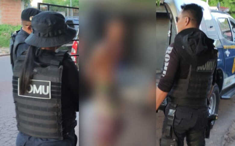 O suspeito foi preso em flagrante