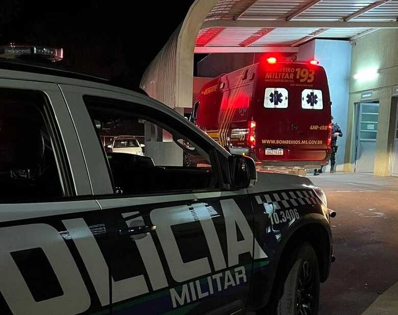Corpo de Bombeiros levou a v&iacute;tima para o hospital