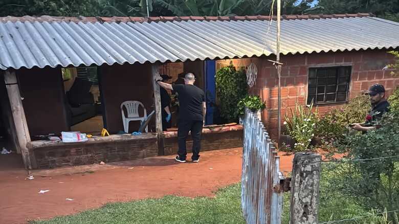 Casa onde aconteceu o crime