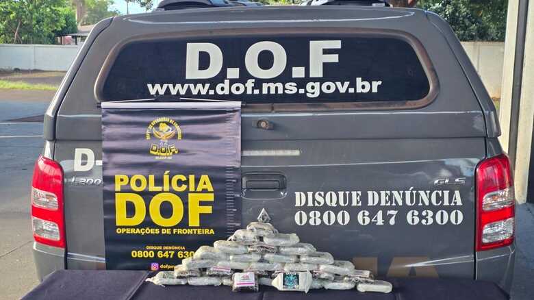 Droga apreendida - Foto: Divulga&ccedil;&atilde;o / DOF/PMMS