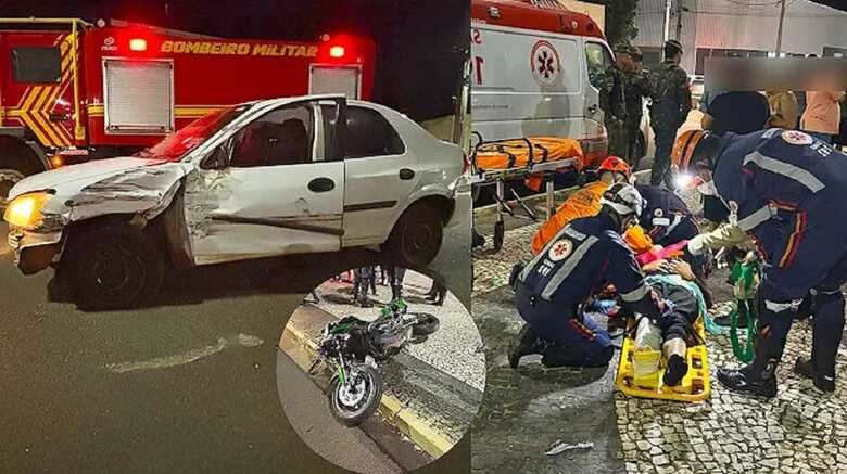 O acidente aconteceu na noite de ontem