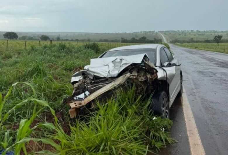 Acidente aconteceu hoje de manh&atilde; 