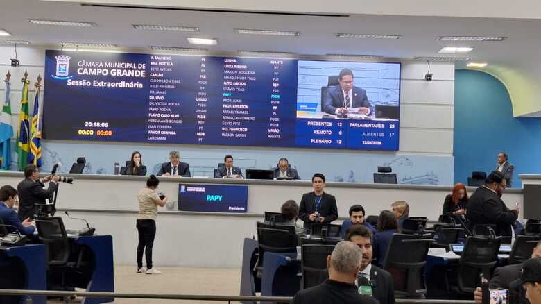 Papy durante fala na sess&atilde;o 