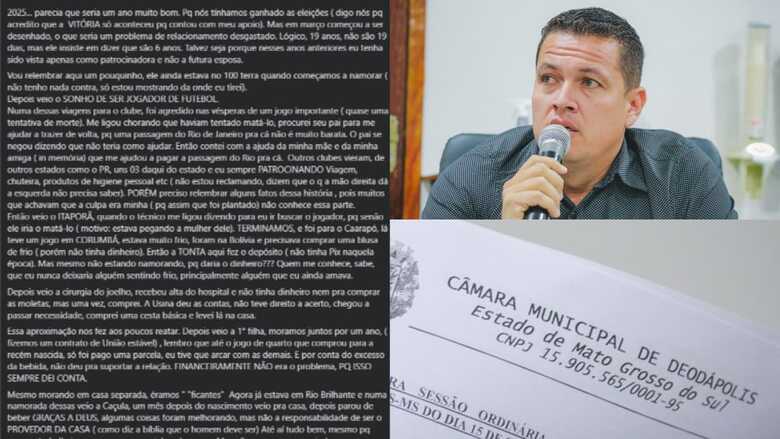 Desabafo feito em rede social - 