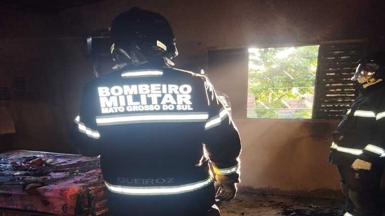 C&ocirc;modo ficou bastante danificado com o inc&ecirc;ndio