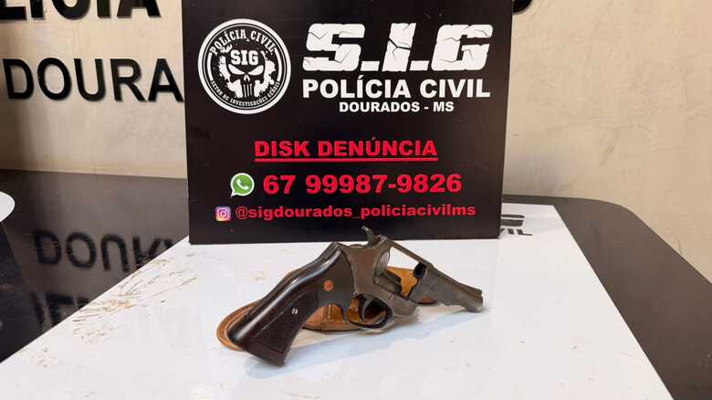 Arma apreendida pela Pol&iacute;cia Civil