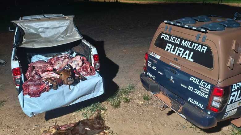Carne do gado foi apreendida