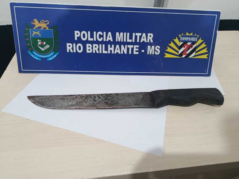 Arma usada no ataque - 