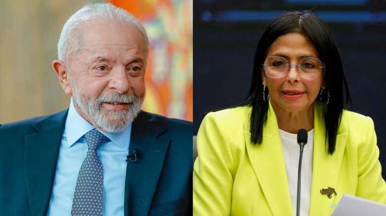 Presidente Lula e a presidente interina da Venezuela, Delcy Rodriguez  